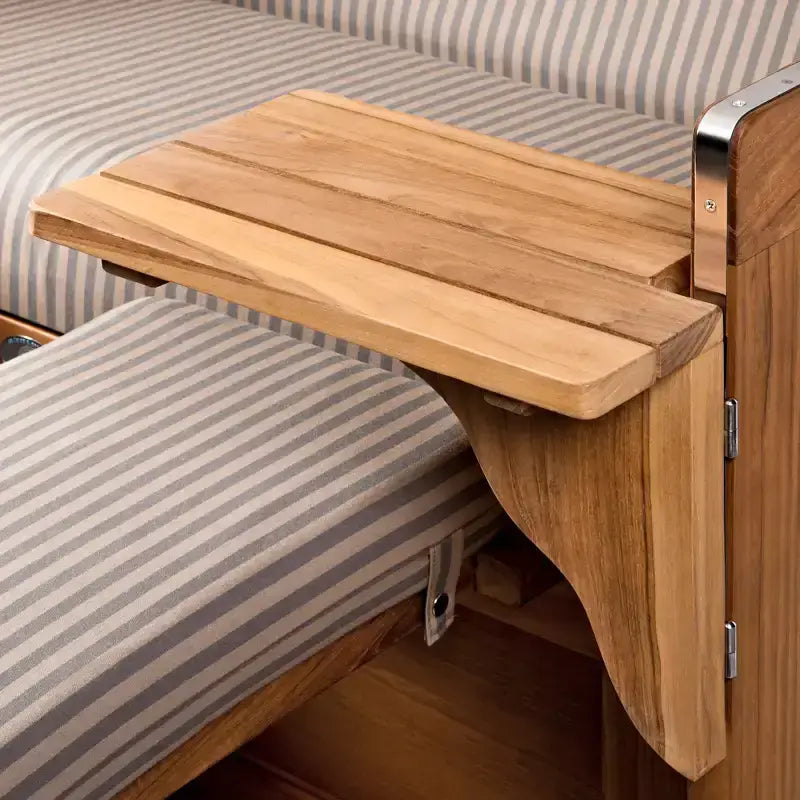 campingtisch schwenkbar Strandkorb Teak Notebooktisch Nachrüstset für Modelle
