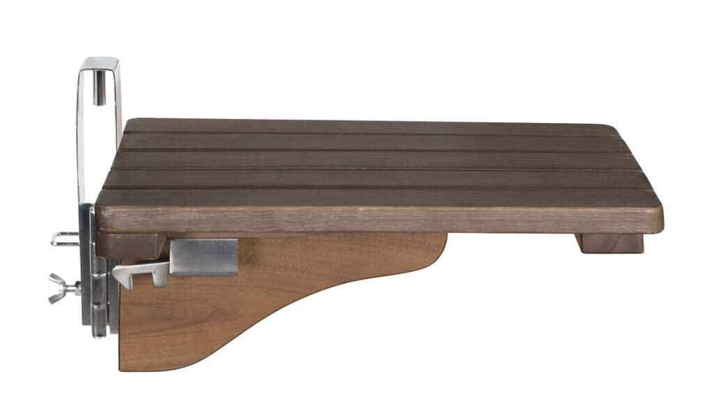 Nachrüstset Cocktailtisch für Strandkorb, Holzablage mit Halterung, Hersteller deVries