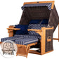 Strandkorb deVries PURE Friesland Sylt Teak PE stone grey Dessin 236 - Strandkorb Fachhandel Prieß
