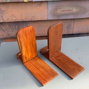 Strandkorb Seitentisch, 1x Klapptisch aus Teak geölt mit V2a Edelstahlbügel