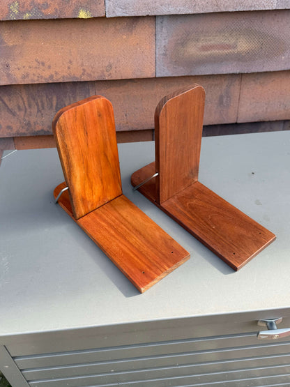 Strandkorb Seitentisch, 1x Klapptisch aus Teak mit V2a Edelstahlbügel