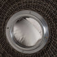 Bullauge im Geflecht des Strandkorb deVries Sailor PURE Teak XL stone-grey, Detailansicht Dessin 252