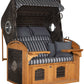 Strandkorb deVries Sailor PURE Teak XL PE stone-grey, Dessin 254