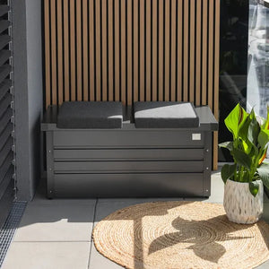 Sitzbox Balcony Dessin dunkelgrau-metallic