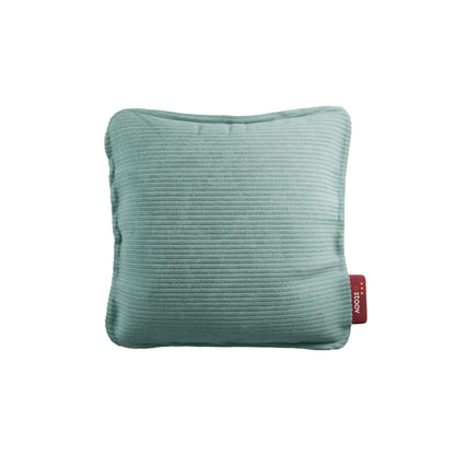 Stoov Heizkissen mit Abschaltautomatik - Kabelloses Wärmekissen mit Flex Akku: 4 bis 6,5 Std. Wärme - Elektrische Wärmflasche für Rücken & Nacken - Ploov³ 45x45 cm Gestrickt Grün
