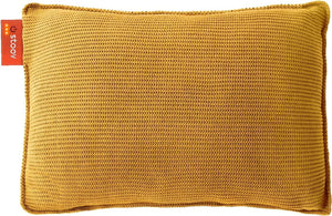 Stoov Heizkissen mit Abschaltautomatik - Kabelloses Wärmekissen mit Standard Akku: 2 bis 4 Std. Wärme - Elektrische Wärmflasche für Rücken & Nacken - Ploov¹ 45x60 cm Gestrickt Gelb