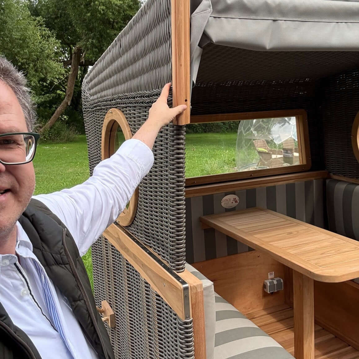 Sylter Gosch-Lounge aus Teakholz Design 981 - Prieß