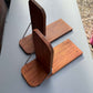 Strandkorb Seitentisch, 1x Klapptisch aus Teak mit V2a Edelstahlbügel