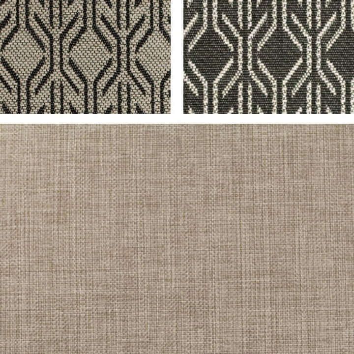 Strandkorb deVries PURE Friesland Sylt Teak PE white kubu Dessin 507 - Strandkorb Fachhandel Prieß