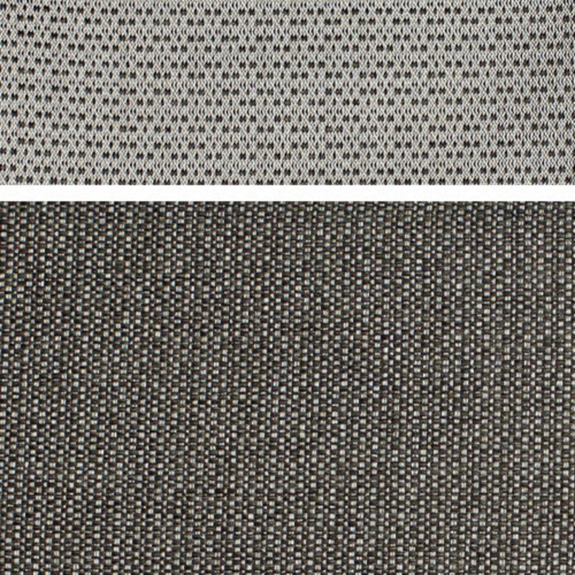 Strandkorb Trendy PURE Wave XL Bullaugen PE grey Dessin 514 anthrazit grau – Stoffmuster Nahaufnahme