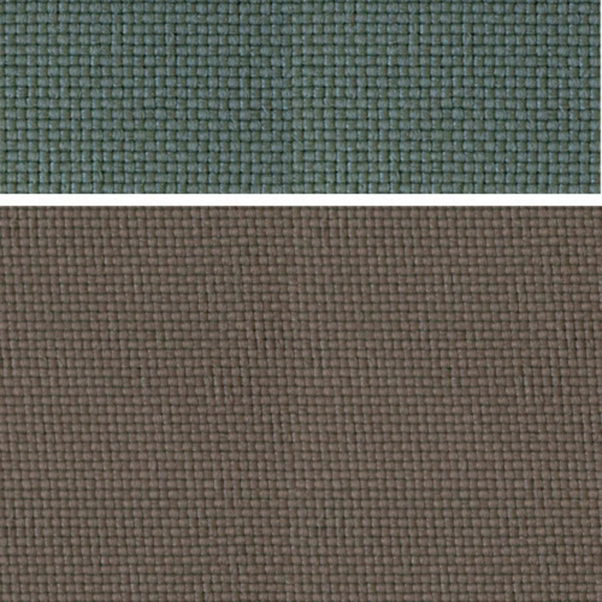 Strandkorb Stoffmuster Dessin 483 in stone grey, Detailansicht zweier gewebter Outdoor-Stoffe für Strandkorb Trendy PURE Talland Teak