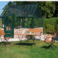 Oxford Klapptisch 90 cm rund Teak Stahl schwarz