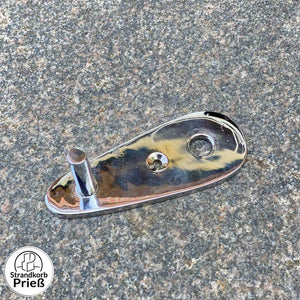 Prieß Grundplatte aus Edelstahl mit Griffauflage, Maße ca. 90 x 35 mm, für Modell Meister.