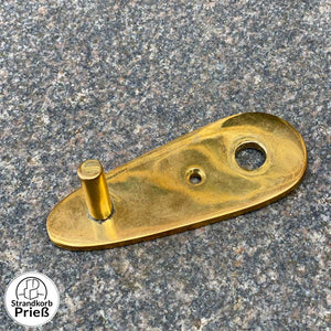 Grundplatte aus Messing mit Griffauflage, für Verstellgriff - Modell Meister von Prieß.