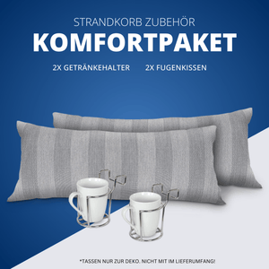 Komfortpaket für Strandkorb - Strandkorbprofi Zubehör