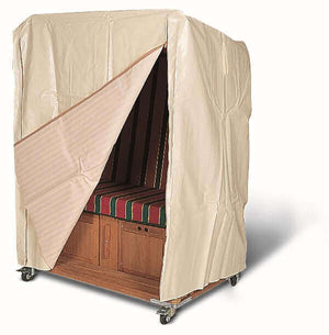 Strandkorb Schutzhülle aus LKW-Plane für Heringsdorfer Modelle, Ostseeform Zweisitzer XXL Usedom.