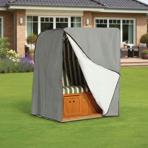 Sonnenpartner 2-Sitzer Schutzhülle grau für Modelle Classic, Konsul, Senator, Präsident, atmungsaktiv, robuster Schutz