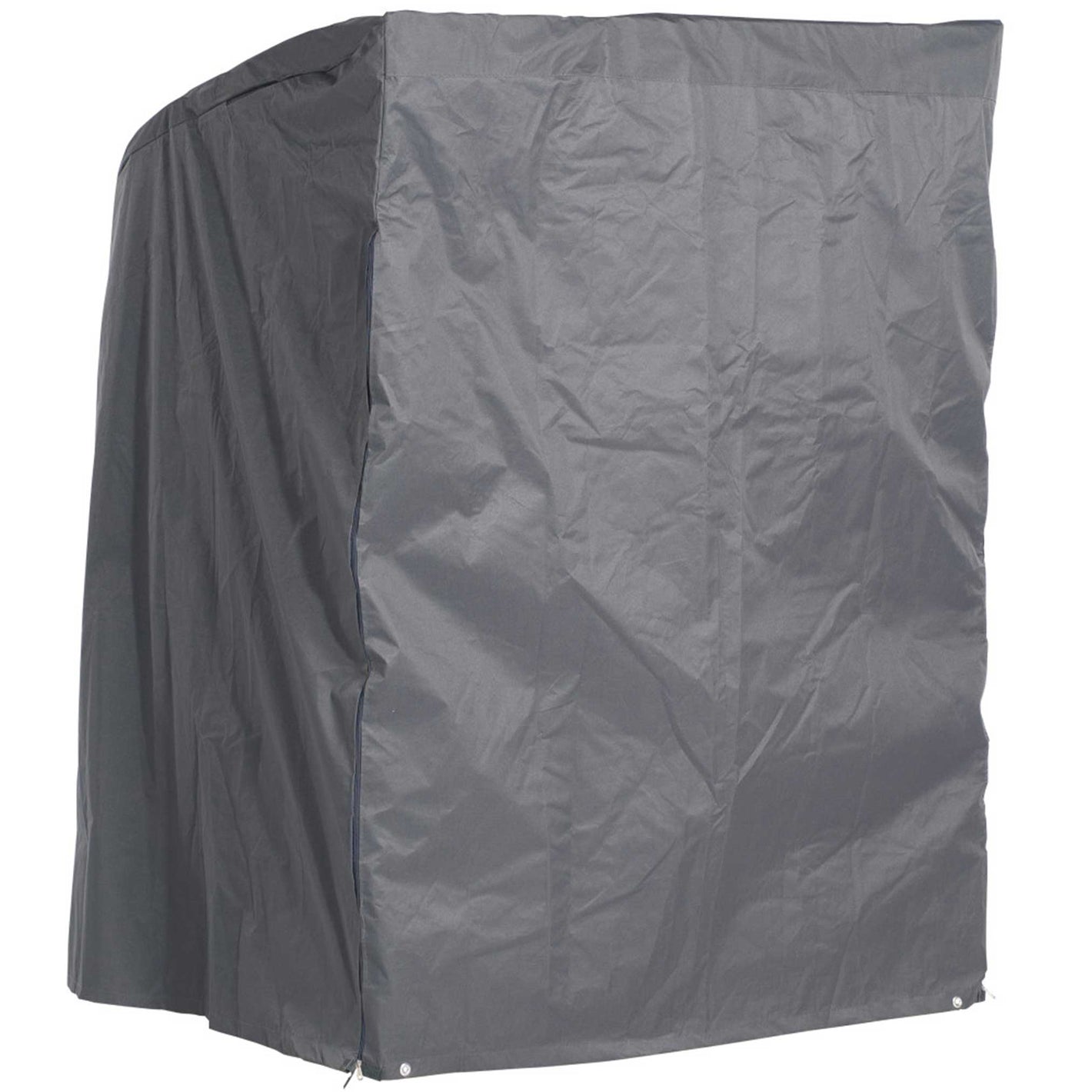 Strandkorb Sonnenpartner XL-2-Sitzer mit anthraziter Schutzhülle aus leichtem Polyestergewebe als Sommerhülle gegen Regen und Staub