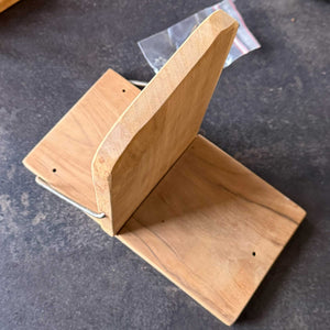 Teak Seitentisch, Klapptisch für Strandkorb aus hochwertigem Teak-Holz, Maße ca. L 25 x B 16 cm.