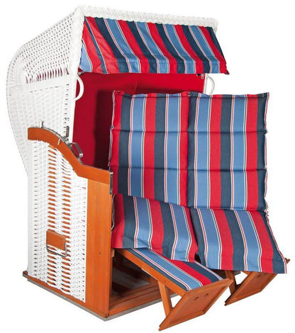 Sonnenpartner Tauschset Kissengarnitur mit bunten Polstern und Sonnenmarkise für gemütliche Entspannung im Freien.