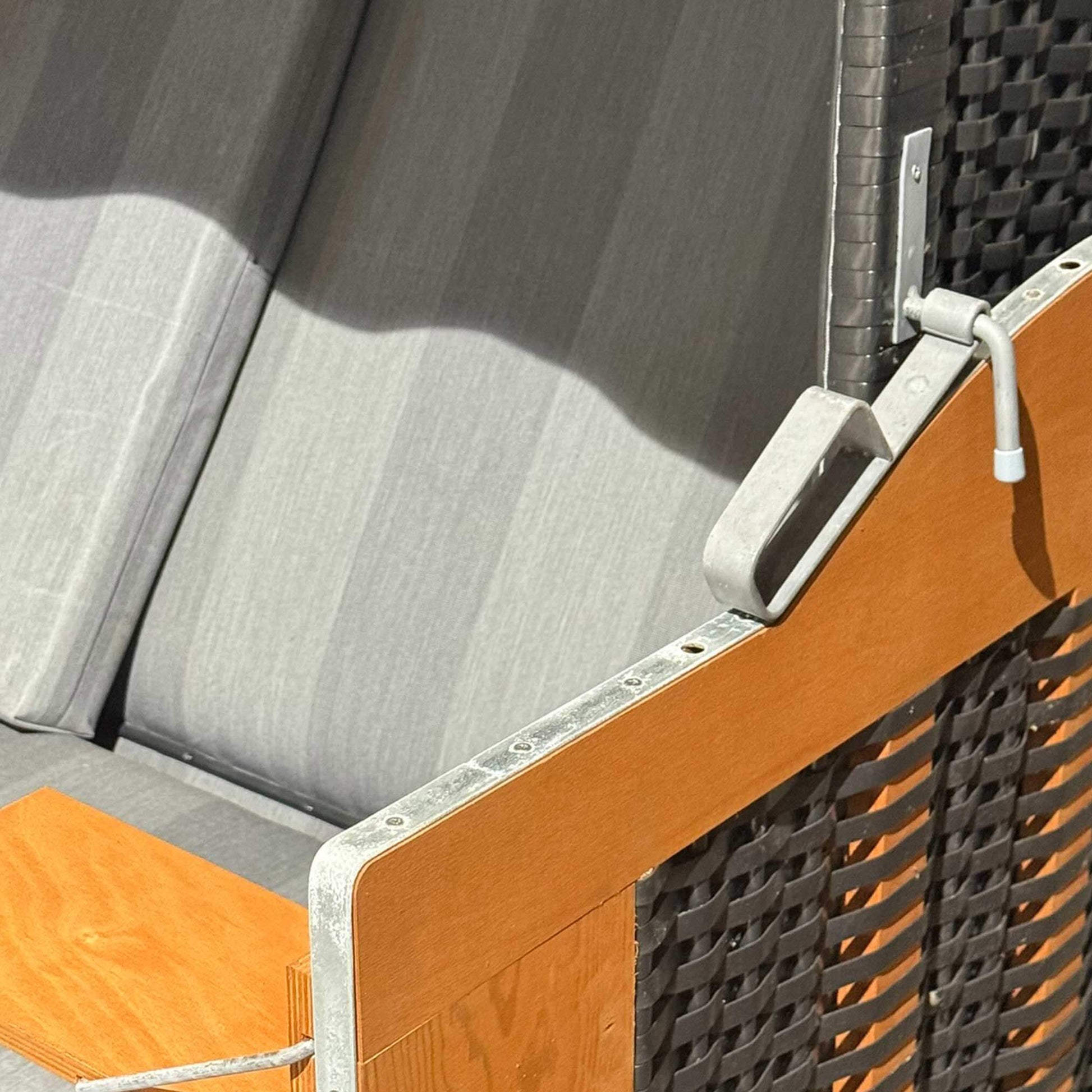 Strandkorb Eggers anthrazit Beschlag