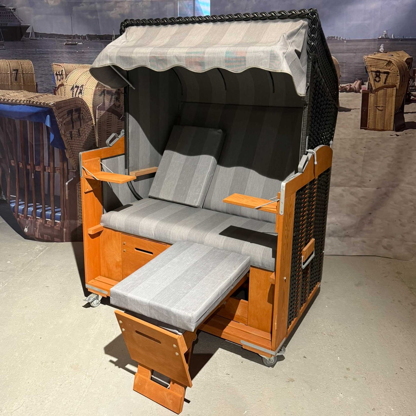 Strandkorb Eggers anthrazit