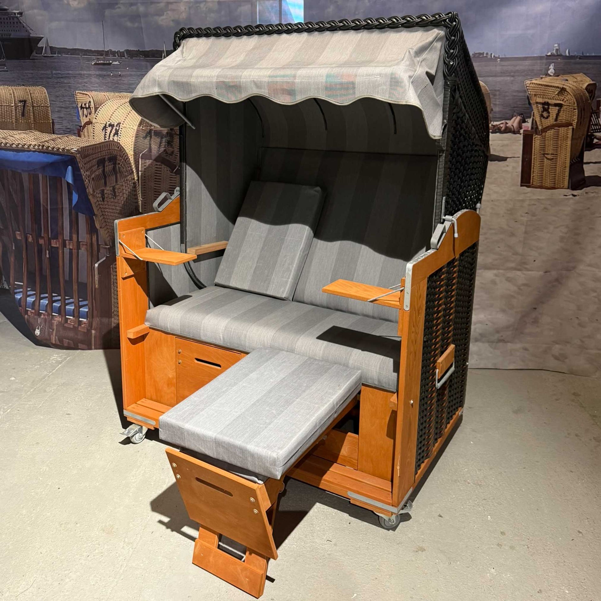 Strandkorb Eggers anthrazit