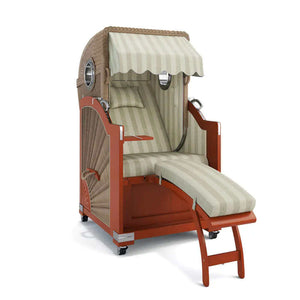 Strandkorb List Mahagoni 85cm Rattangeflecht Dessin Innsbruck 42639 - Strandkorb Prieß