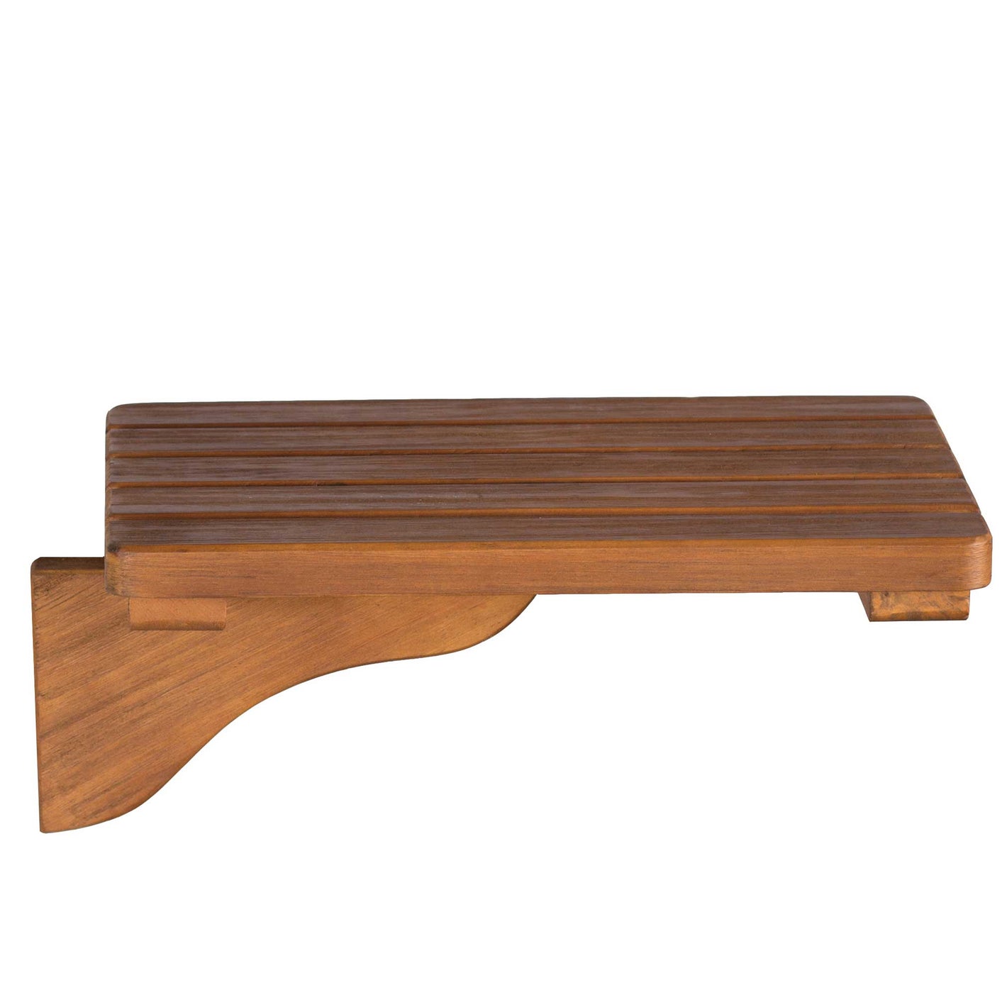 Nachrüstset Cocktailtisch aus hellbraunem Pinienholz mit Scharnier V2a für Strandkorb