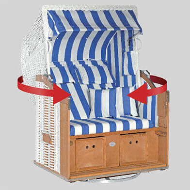 Strandkorb auf 360° Drehteller, Strandkorbdreher 89x89 cm feuerverzinkt für flexible Ausrichtung auf Terrasse oder Garten