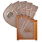 Strandkorb Mr. Deko Düne Bullaugen Teak PE shell 2 Sitzer Dessin 510