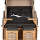 Strandkorb Mr. Deko Skyline Düne Bullaugen Teak PE shell 2 Sitzer Dessin Bodensee