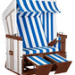 Strandkorb devries Profi Nordsee Sylt PVC white Des. 991 - Strandkorb Fachhandel Prieß