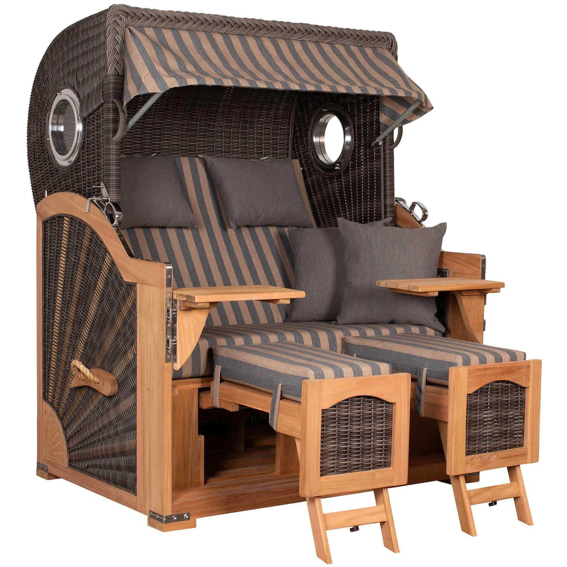 Strandkorb Seemöwe - Dessin braun 