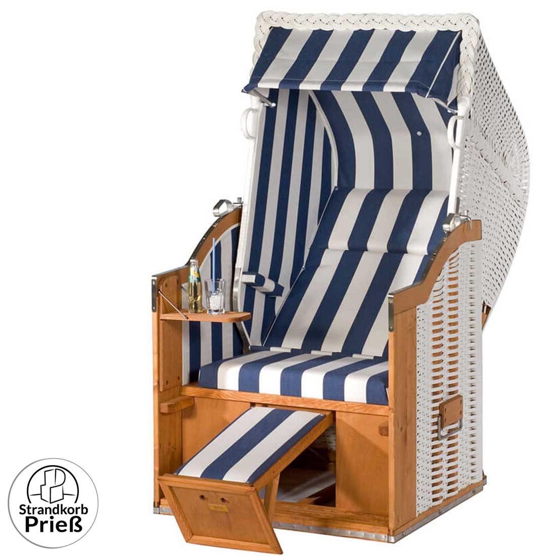 1-Sitzer Strandkorb, BHT ca. 100 x 160 x 90 cm breit, Gewicht: ca. 65 kg |  P602